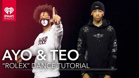 ayo teo rolex dance tutorial|ayo and teo dance moves.